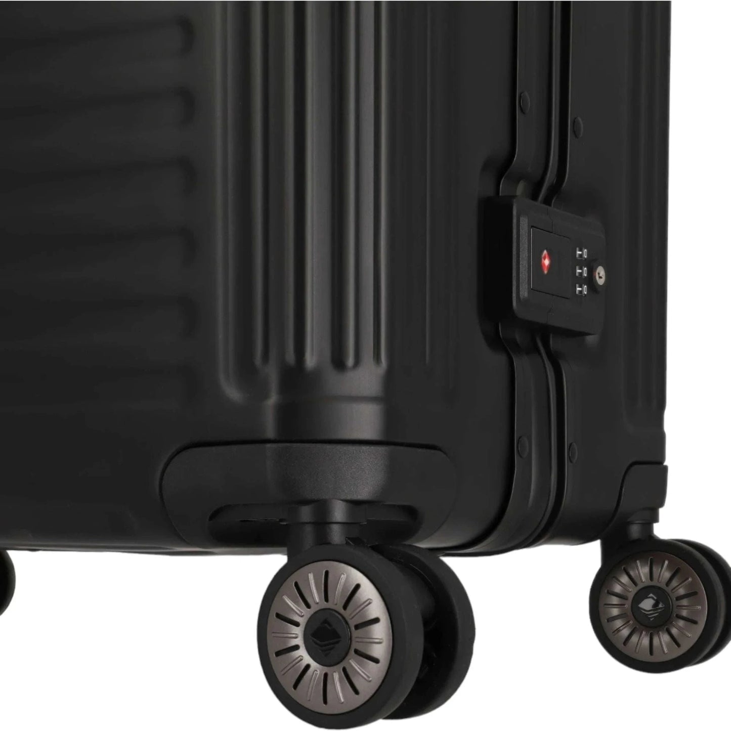 Travelite Next 4-Rollen-Bordtrolley aus Aluminium mit Vortasche 55 cm KOFFER-PLUS.COM