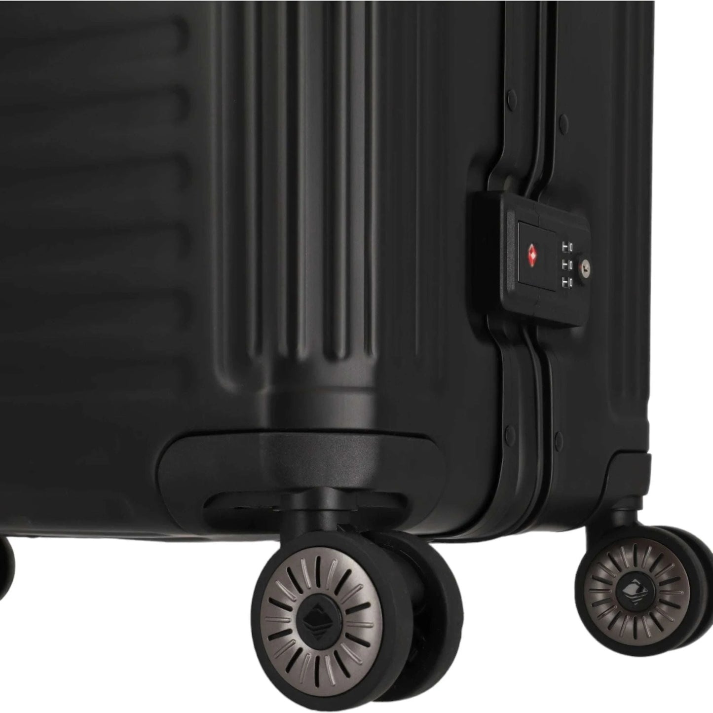 Travelite Next 4-Rollen-Kabinentrolley aus Aluminium 55 cm -Schwarz KOFFER-PLUS.COM
