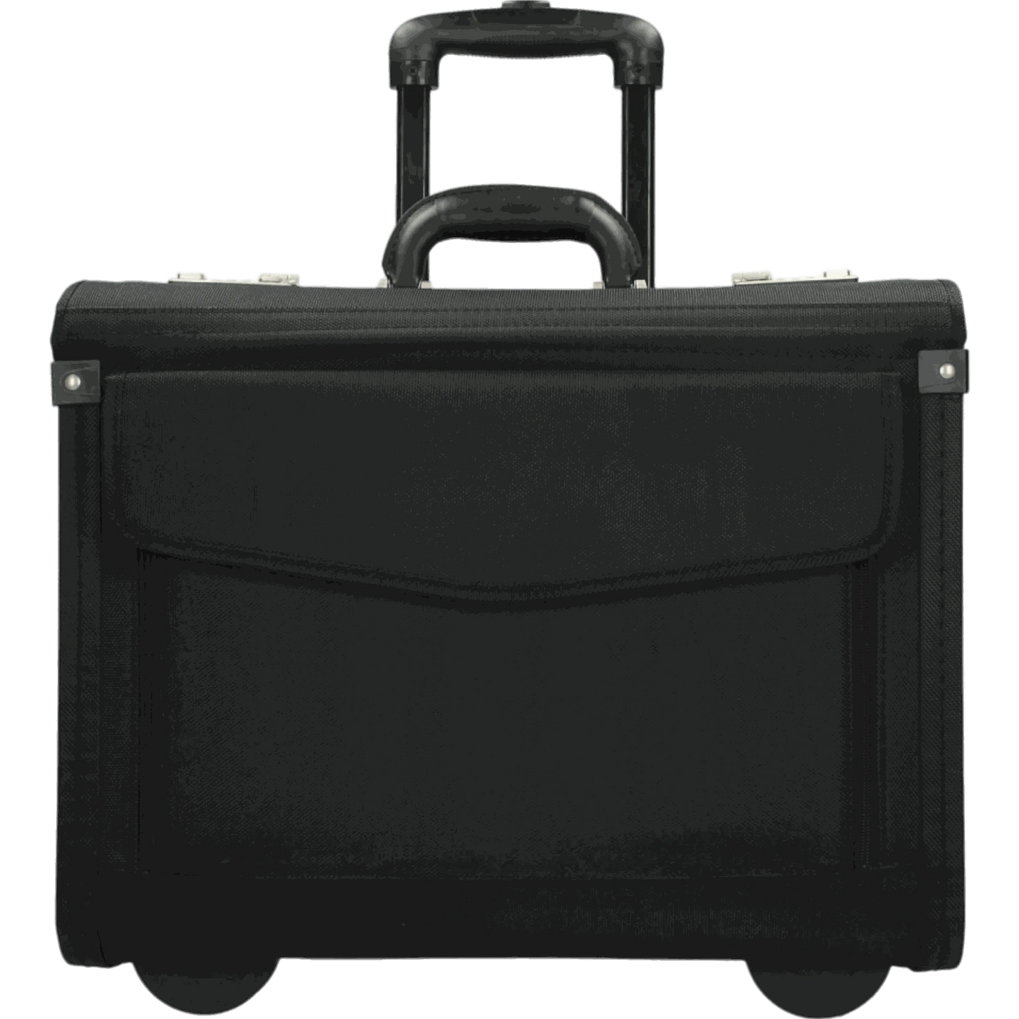 Dermata Pilotenkoffer auf Rollen aus Nylon 45 cm -Schwarz KOFFER-PLUS.COM