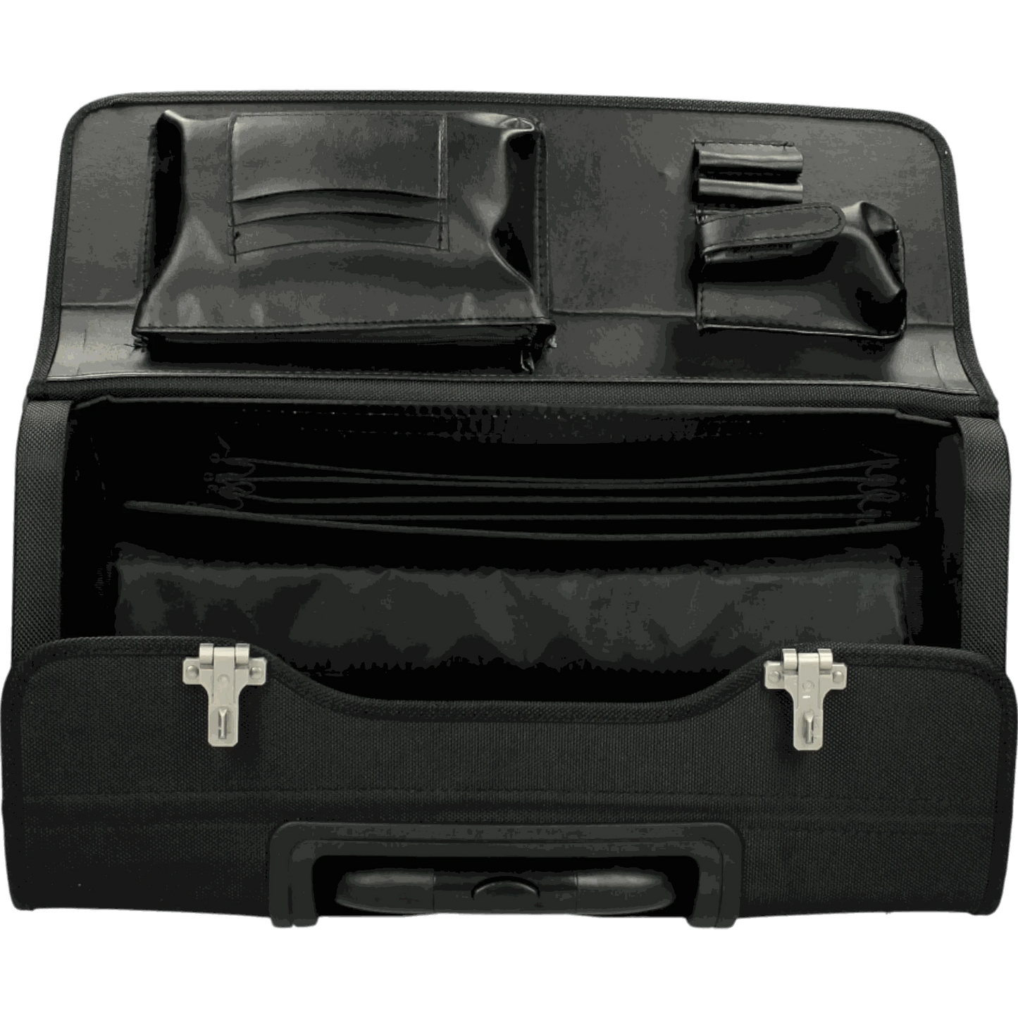 Dermata Pilotenkoffer auf Rollen aus Nylon 45 cm -Schwarz KOFFER-PLUS.COM