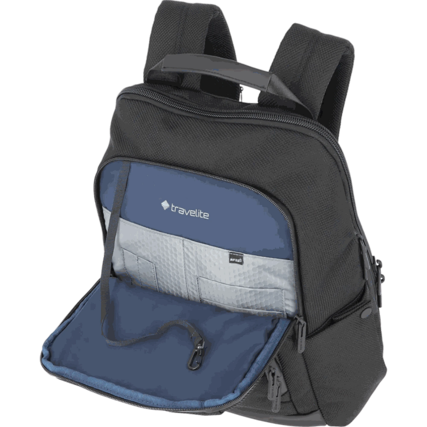 Travelite Meet erweiterbarer Rucksack 41 cm -SchwarzKOFFER-PLUS.COM