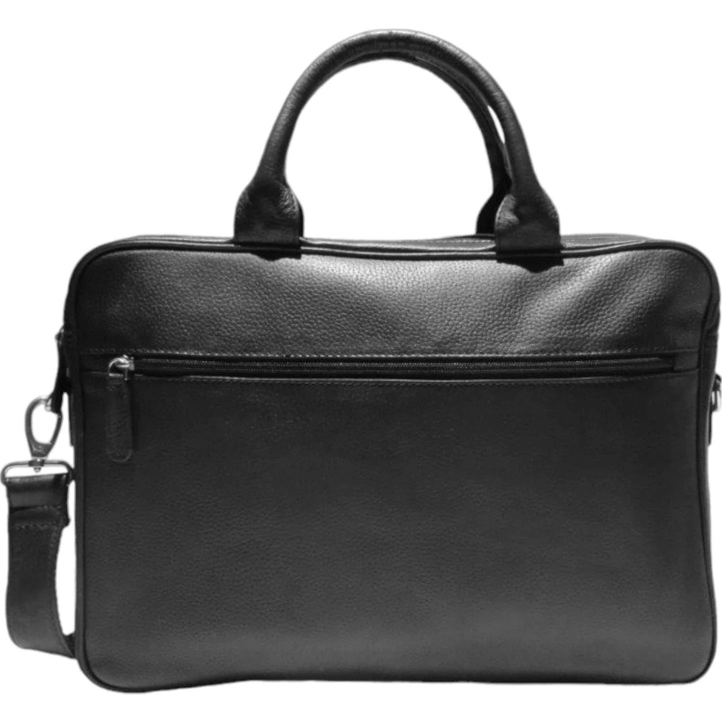 Dermata Aktentasche aus Vollrindleder 41 cm -schwarz KOFFER-PLUS.COM