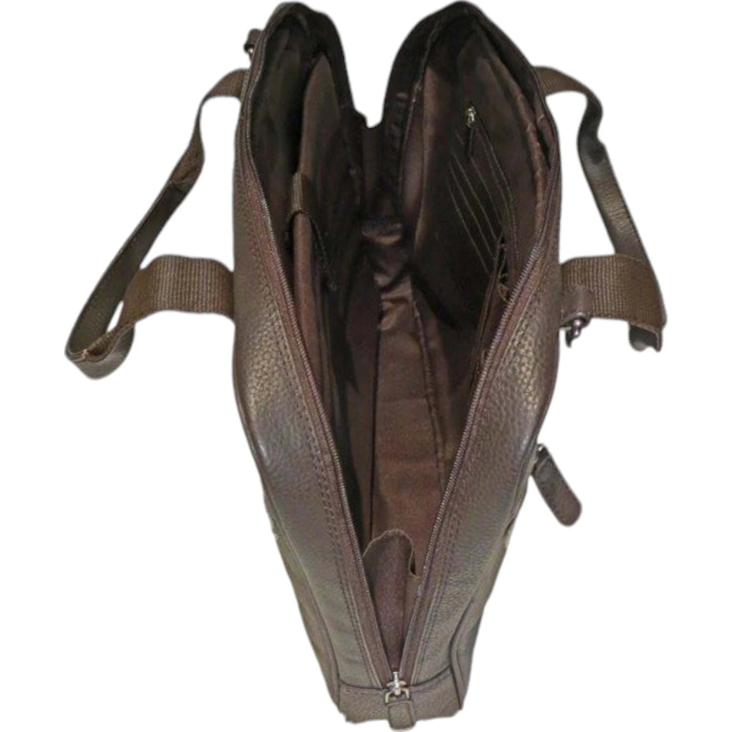 Dermata Laptoptasche aus Vollrindleder 41 cm -dunkelbraun KOFFER-PLUS.COM