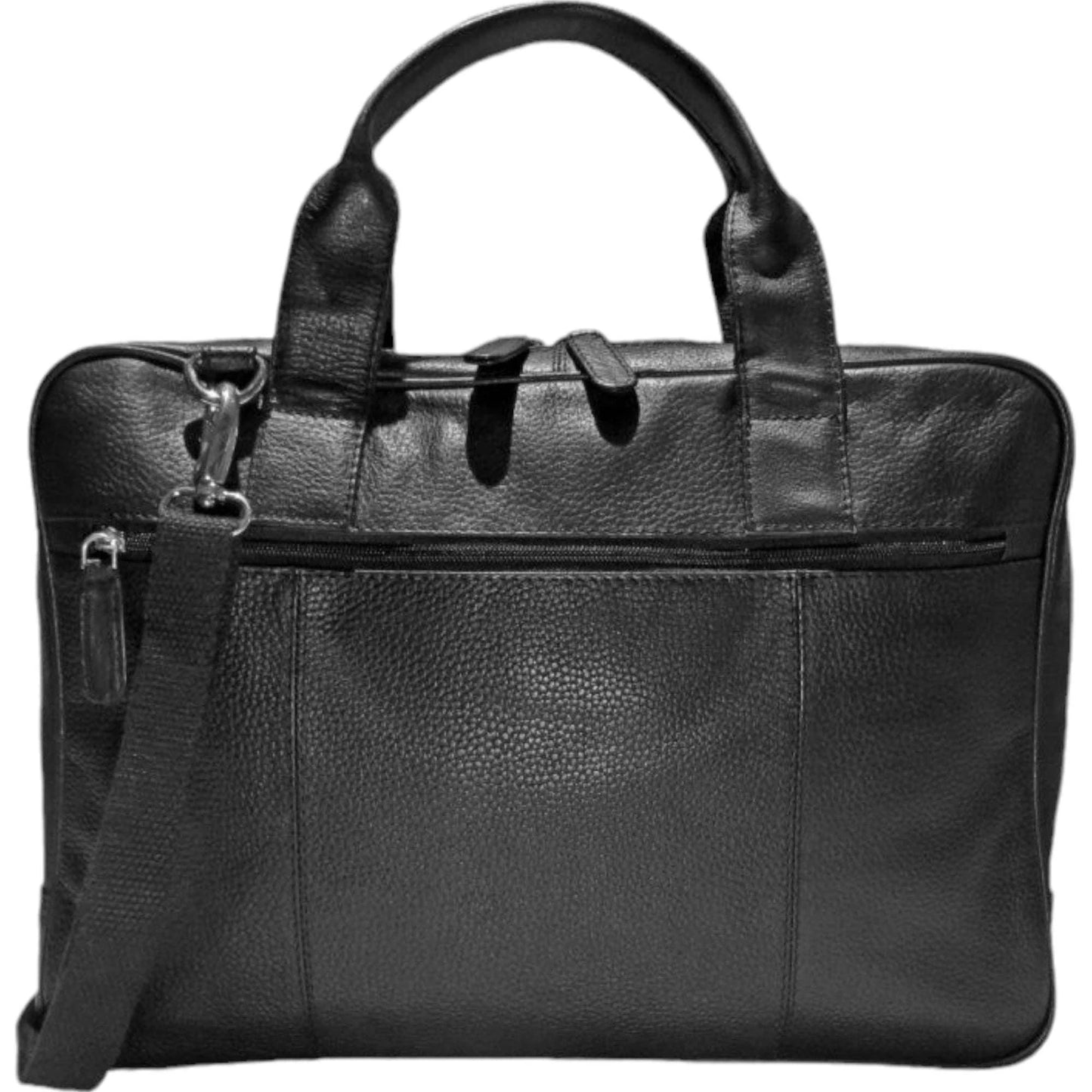 Dermata Laptoptasche aus Vollrindleder 41 cm -schwarz KOFFER-PLUS.COM