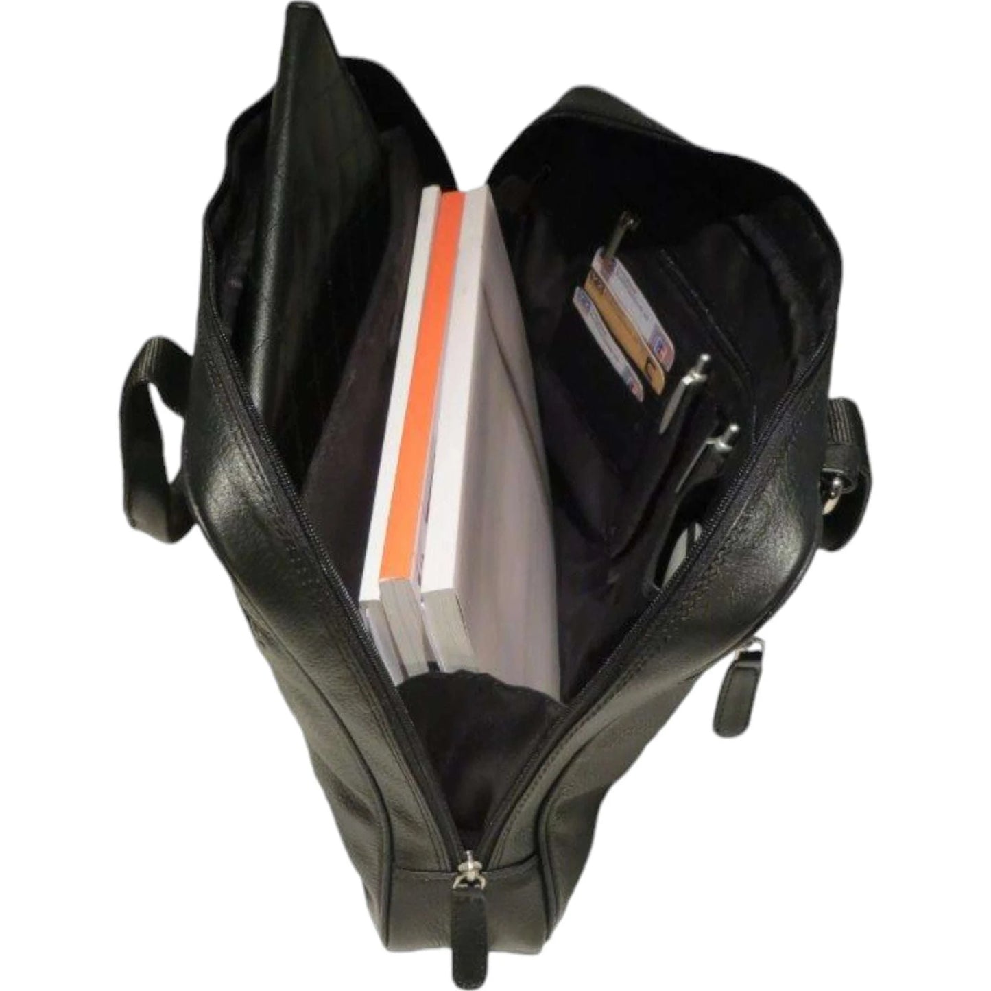 Dermata Laptoptasche aus Vollrindleder 41 cm -schwarz KOFFER-PLUS.COM