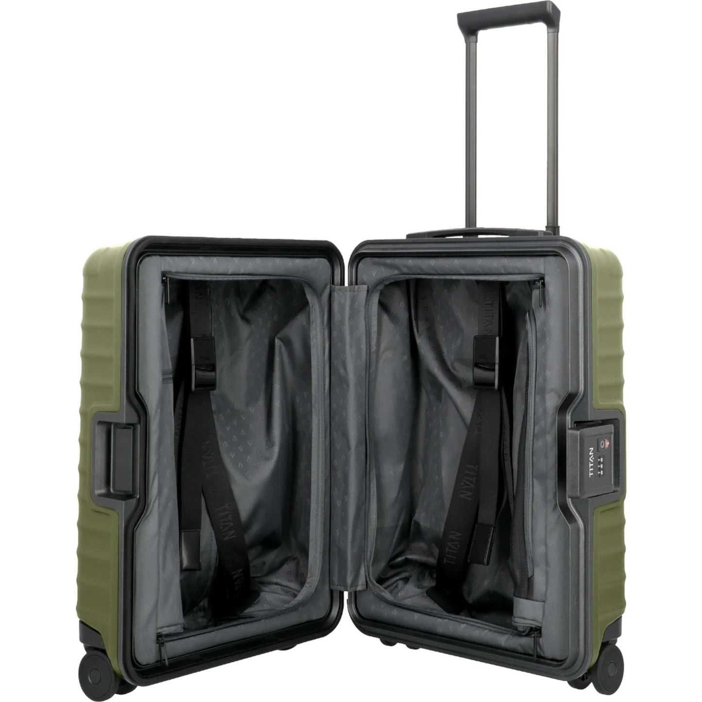TITAN OVERSEAS 4-Rad-Handgepäck-Trolley S+ 55 cm -Forest Green KOFFER-PLUS.COM