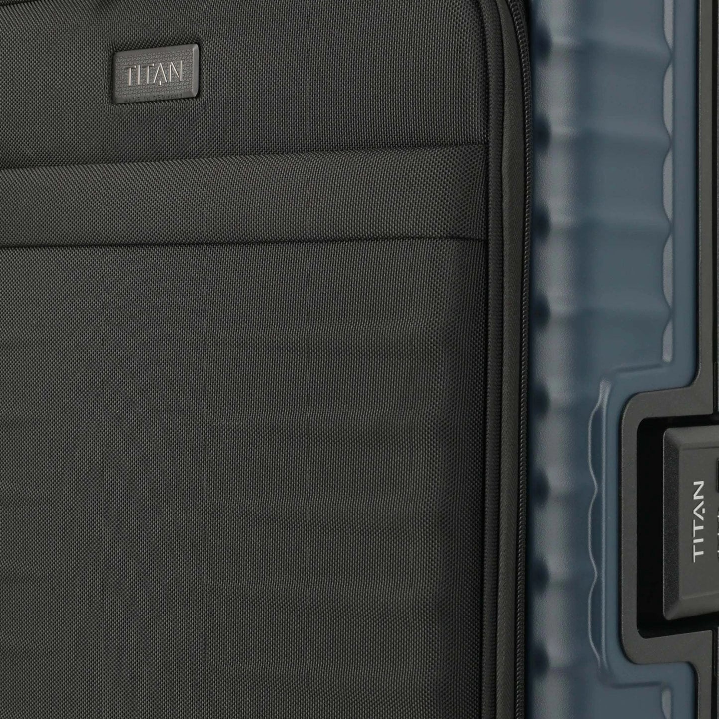 TITAN OVERSEAS 4-Rad-Bordtrolley S+ mit Vortasche 55 cm -Midnight blue KOFFER-PLUS.COM
