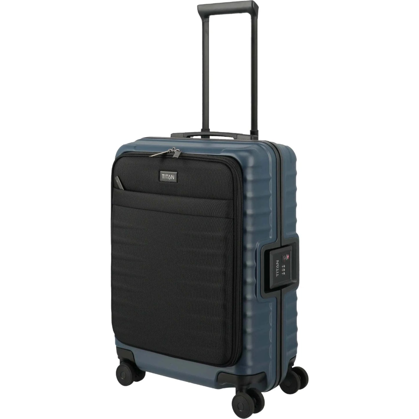 TITAN OVERSEAS 4-Rad-Bordtrolley S+ mit Vortasche 55 cm -Midnight blue KOFFER-PLUS.COM
