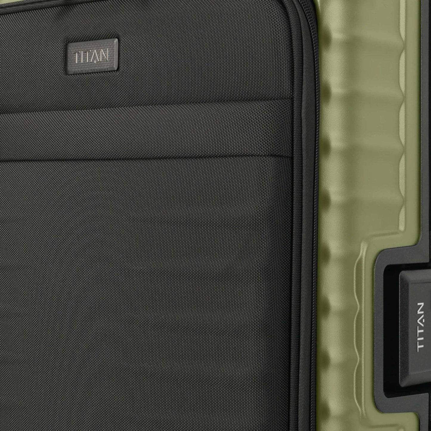 TITAN OVERSEAS 4-Rad-Bordtrolley S+ mit Vortasche 55 cm -Forest Green KOFFER-PLUS.COM