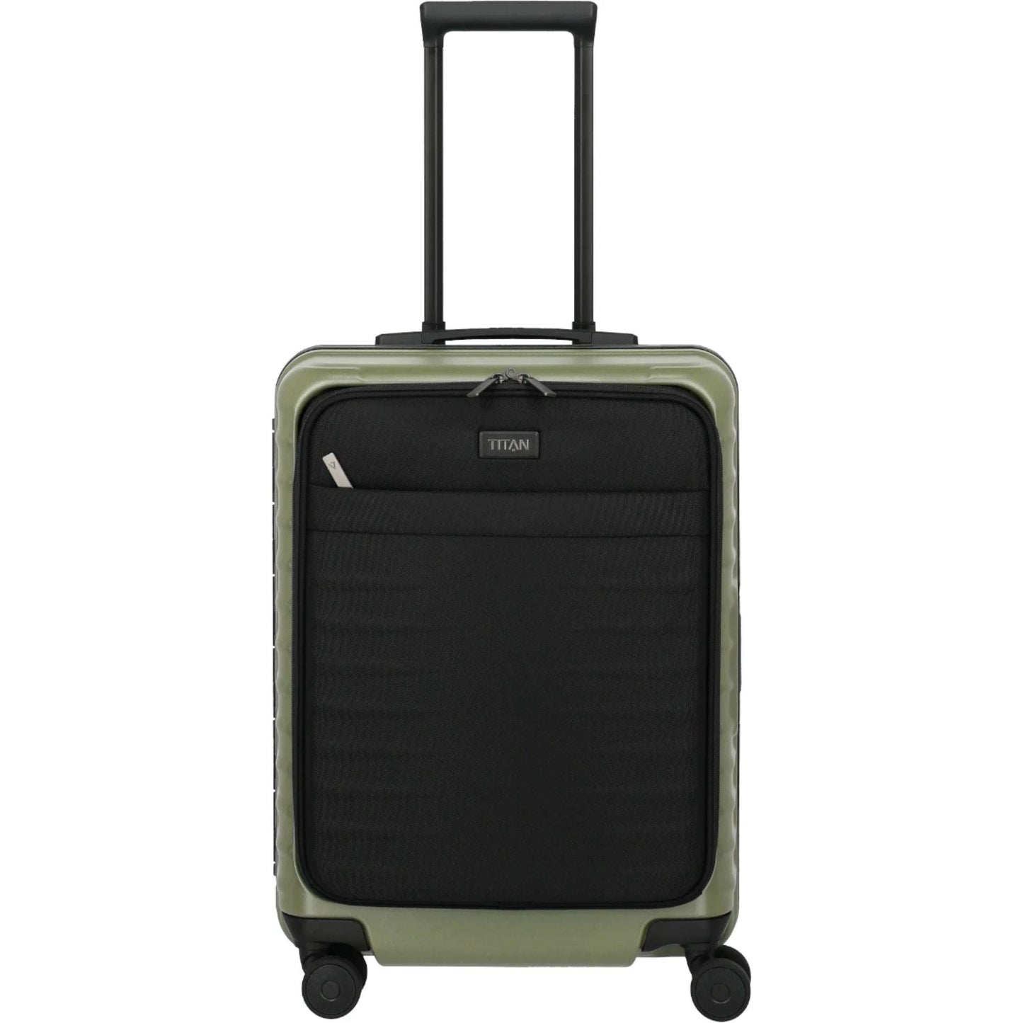 TITAN OVERSEAS 4-Rad-Bordtrolley S+ mit Vortasche 55 cm -Forest Green KOFFER-PLUS.COM
