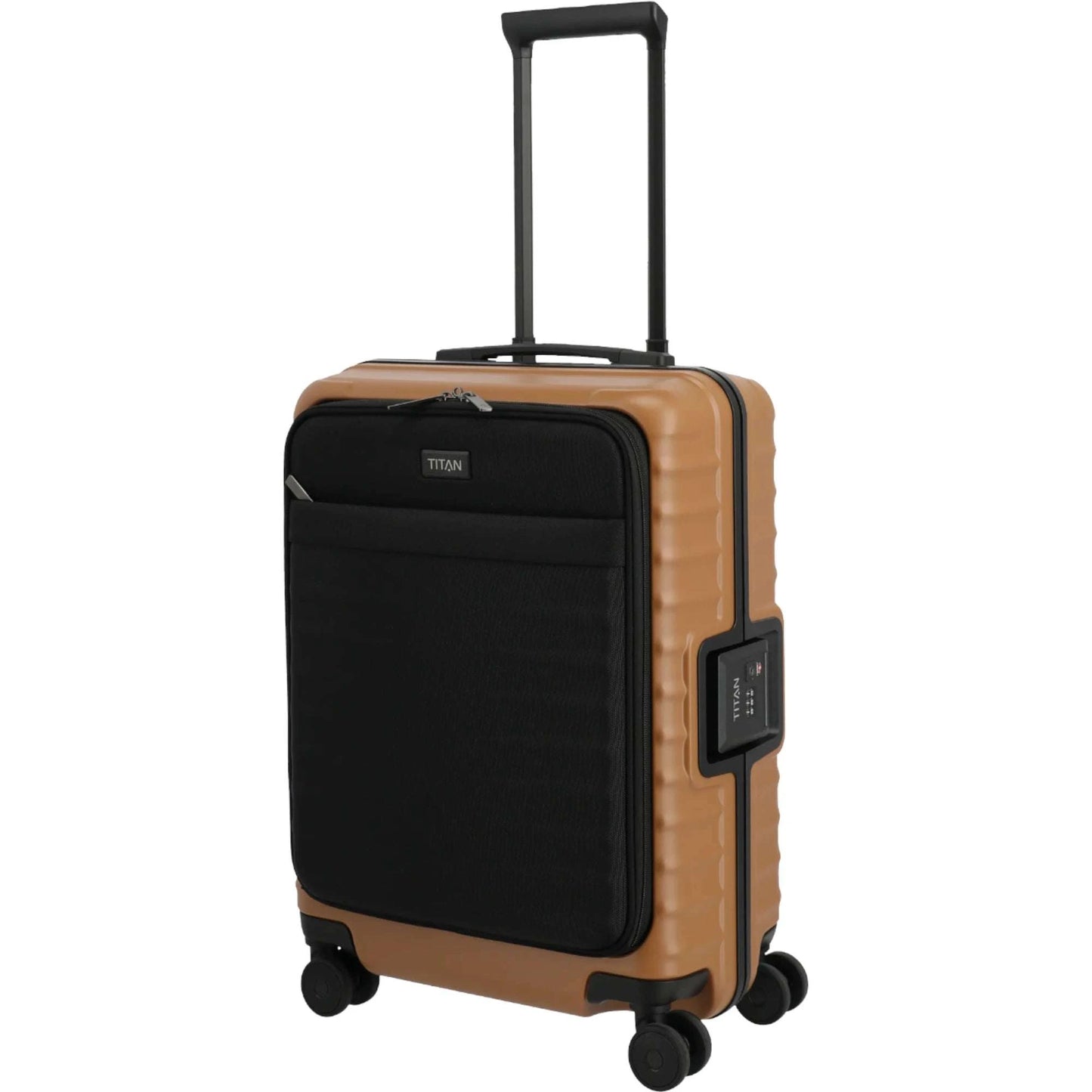 TITAN OVERSEAS 4-Rad-Bordtrolley S+ mit Vortasche 55 cm -Canyon bronze KOFFER-PLUS.COM