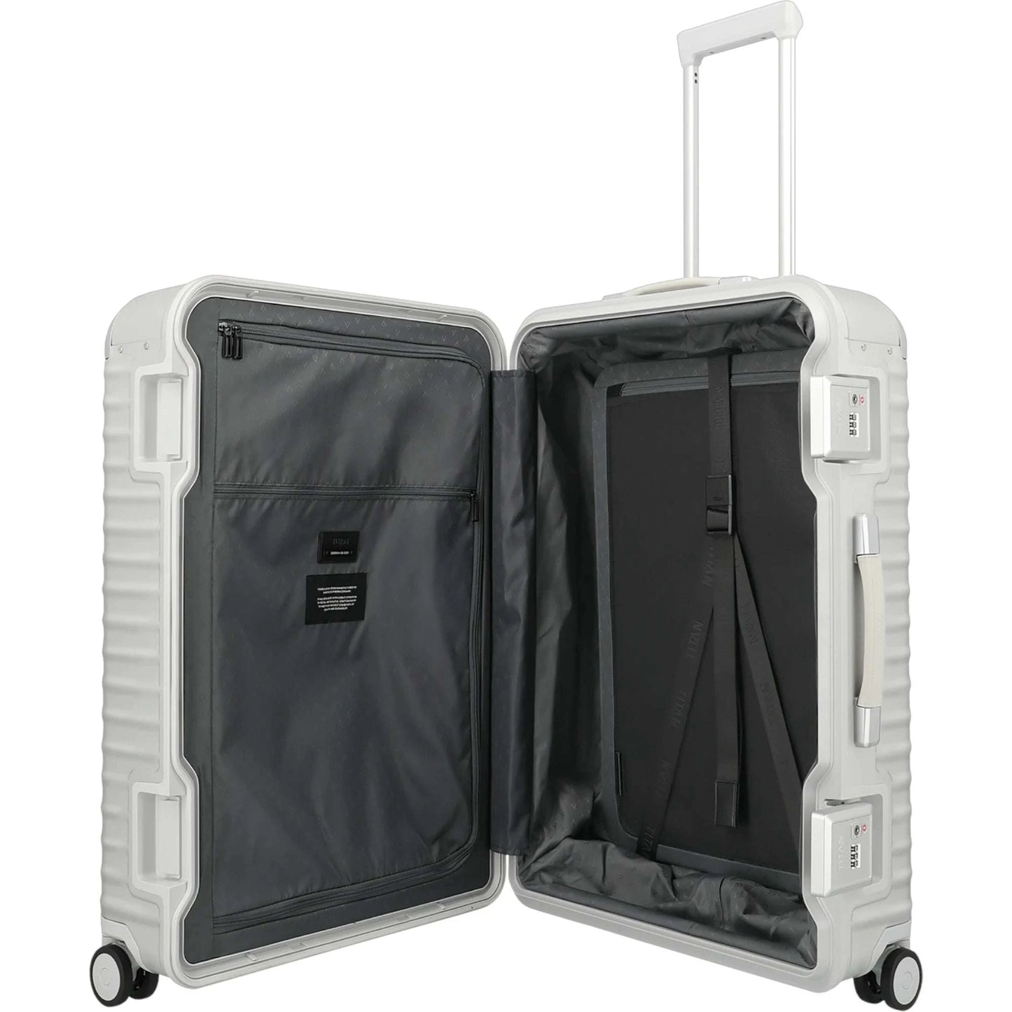 TITAN ETERNITY 4-Rollen-Trolley aus Aluminium L 75 cm -silver KOFFER-PLUS.COM