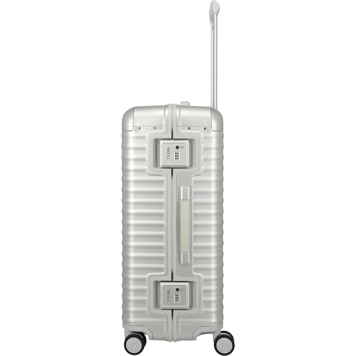 TITAN ETERNITY 4-Rollen-Trolley aus Aluminium L 75 cm -silver KOFFER-PLUS.COM