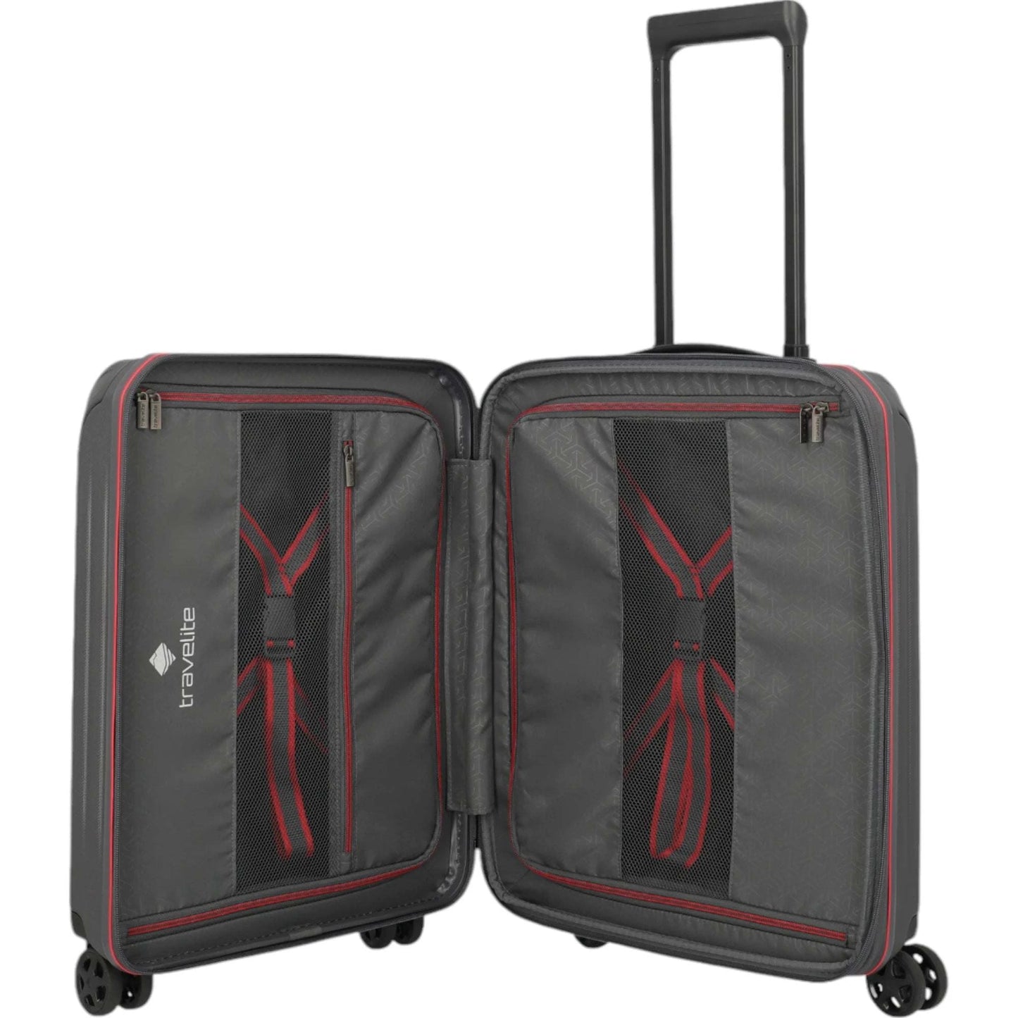 Travelite Dynamiic 4-Rad Trolley S+ erw. 55 cm -anthrazit KOFFER-PLUS.COM