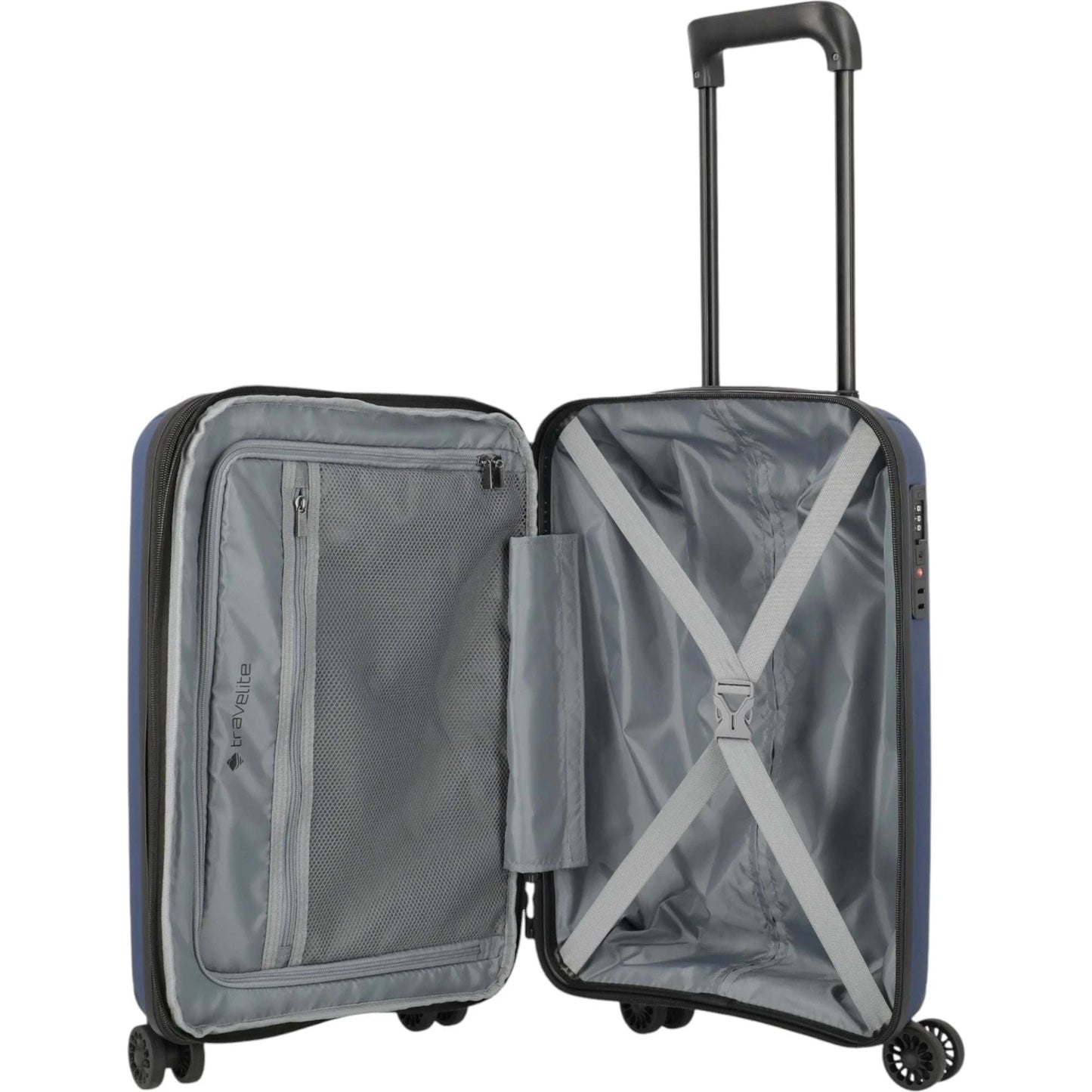 Travelite Skymate 4-Rollen-Kabinentrolley 55 cm -Marine KOFFER-PLUS.COM