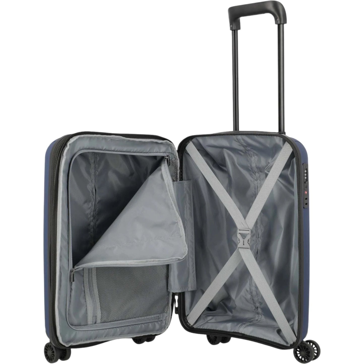 Travelite Skymate 4-Rollen-Kabinentrolley 55 cm -Marine KOFFER-PLUS.COM