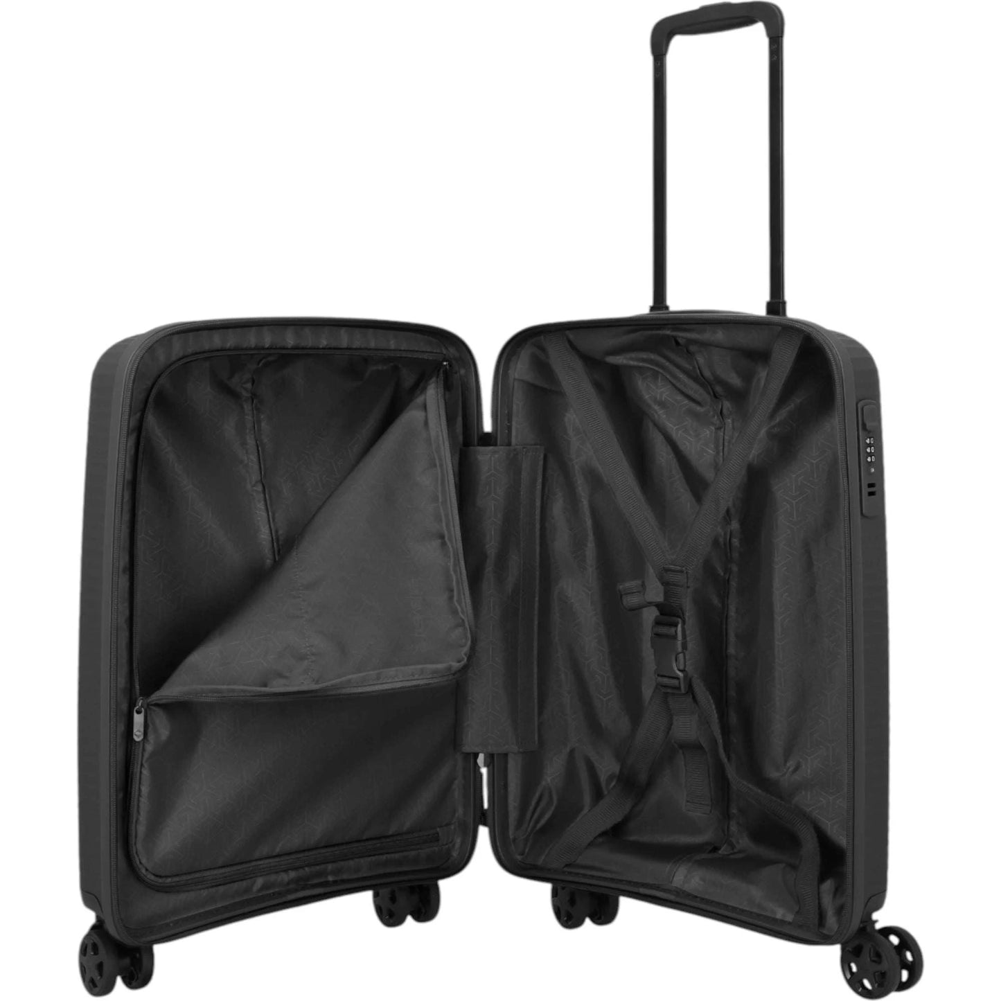 Travelite Air Stripe 4-Rollen-Bordtrolley S 55 cm -Black KOFFER-PLUS.COM