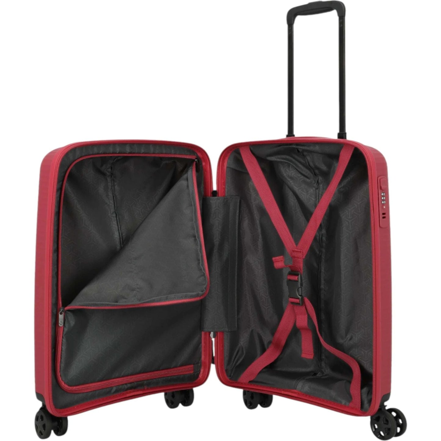 Travelite Air Stripe 4-Rollen-Bordtrolley S 55 cm -Red KOFFER-PLUS.COM