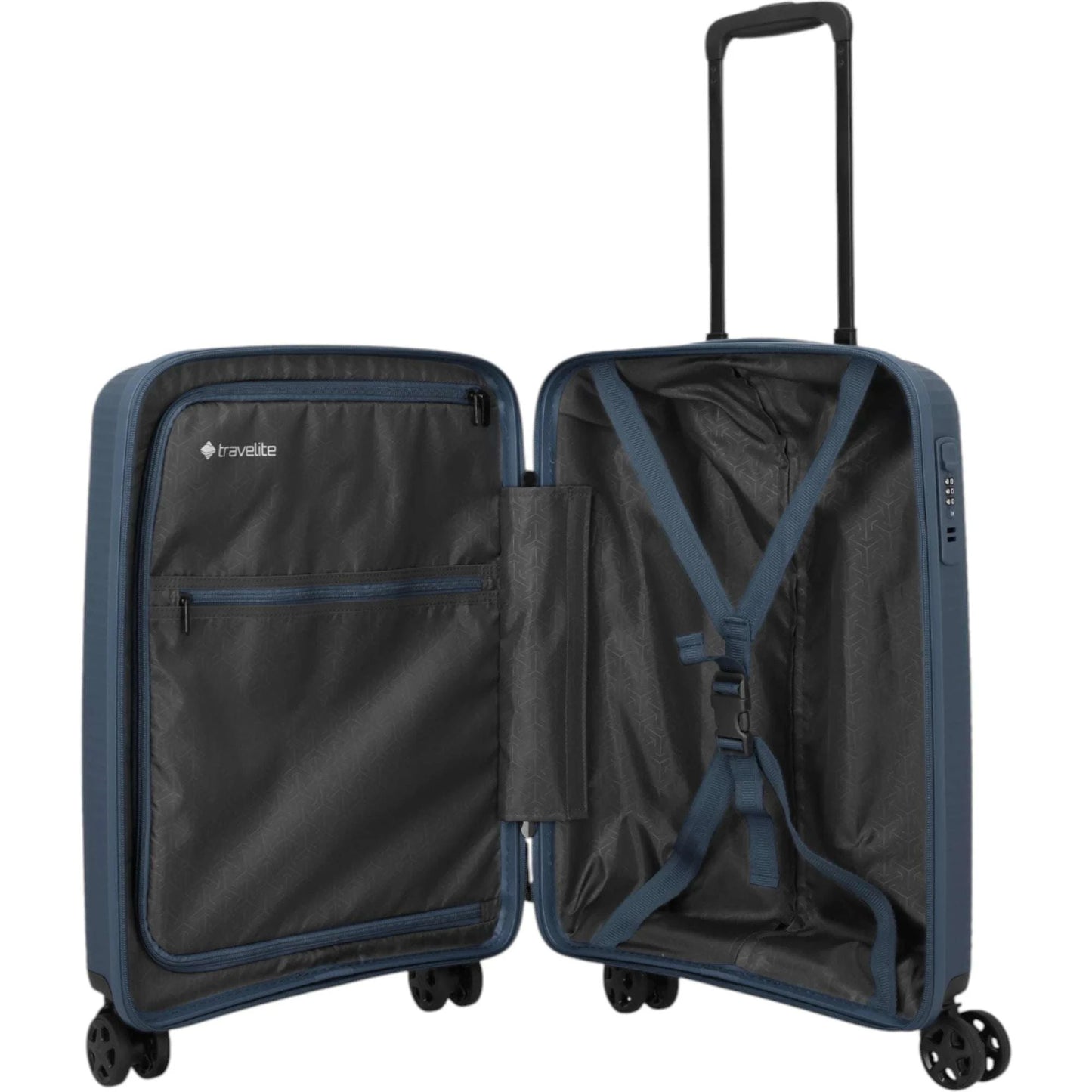 Travelite Air Stripe 4-Rollen-Bordtrolley S 55 cm -Navy KOFFER-PLUS.COM
