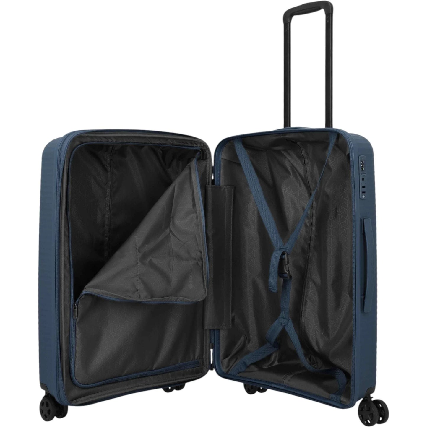 Travelite Air Stripe 4-Rollen-Koffer M erweiterbar 66 cm -Navy KOFFER-PLUS.COM