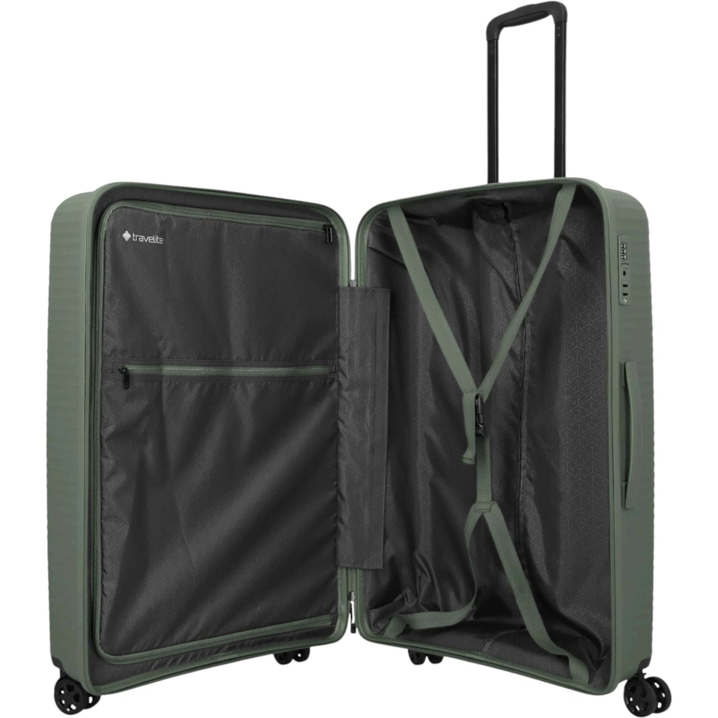 Travelite Air Stripe 4-Rollen-Koffer L 77 cm -Green KOFFER-PLUS.COM