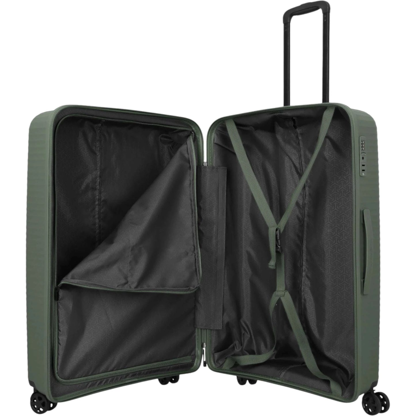 Travelite Air Stripe 4-Rollen-Koffer L 77 cm -Green KOFFER-PLUS.COM