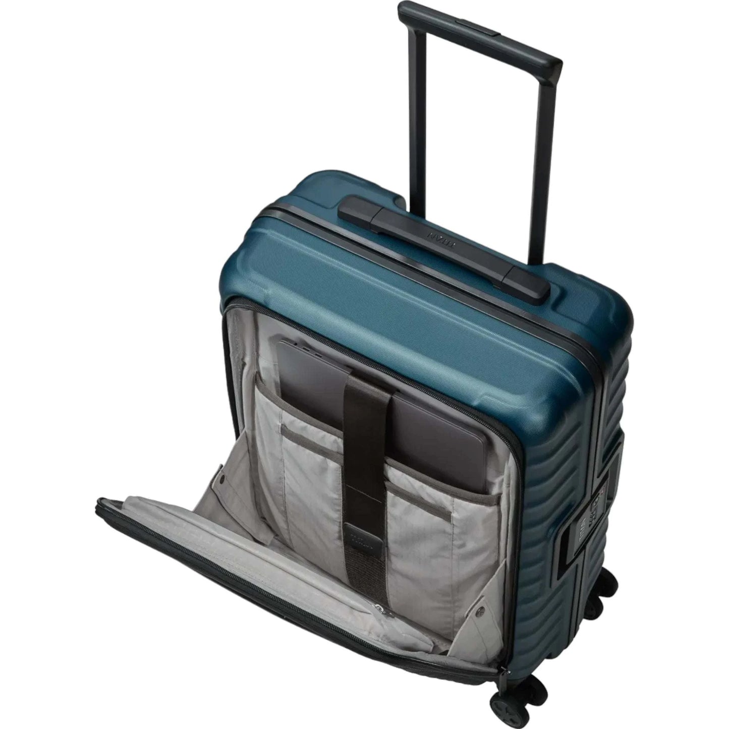 TITAN LITRON FRAME 4-Rollen Bordtrolley S mit Vortasche 55 cm -Petrol KOFFER-PLUS.COM
