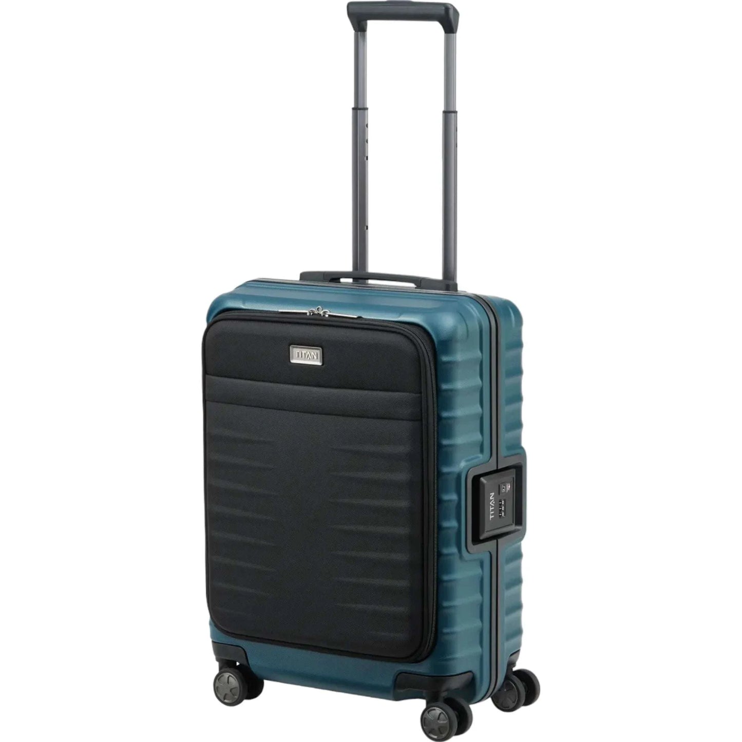 TITAN LITRON FRAME 4-Rollen Bordtrolley S mit Vortasche 55 cm -Petrol KOFFER-PLUS.COM