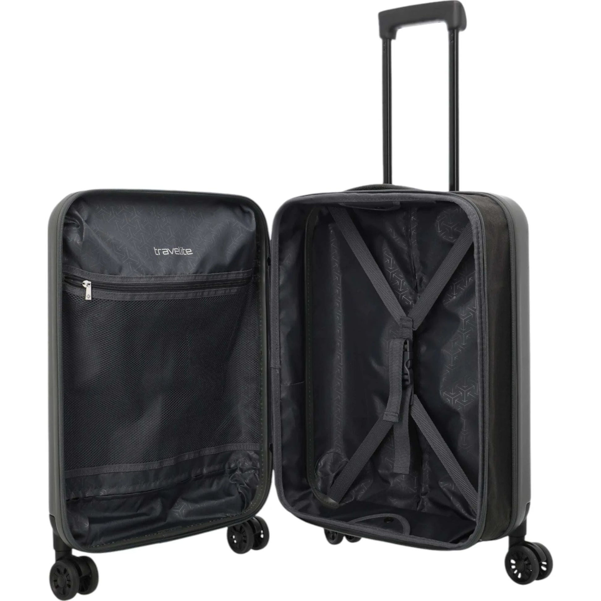 Travelite Basics faltbarer Bordtrolley 55 cm -anthrazit KOFFER-PLUS.COM