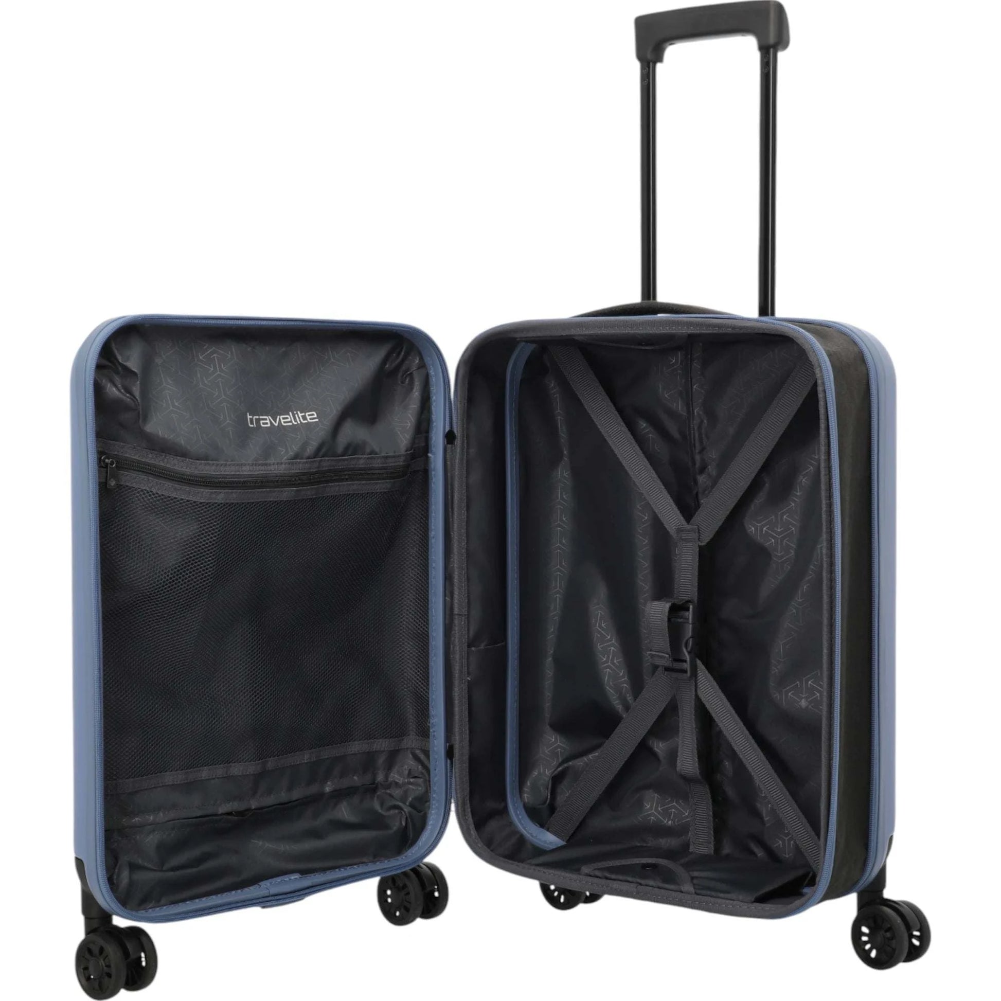 Travelite Basics faltbarer Bordtrolley 55 cm -denim KOFFER-PLUS.COM