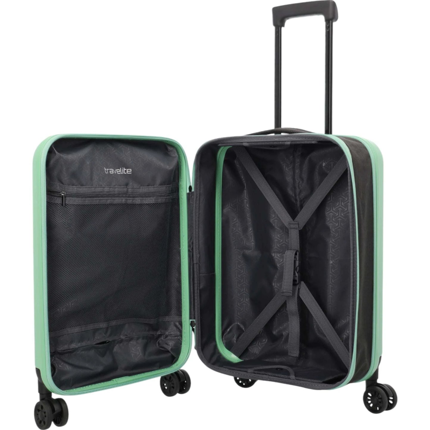 Travelite Basics faltbarer Bordtrolley 55 cm -mint KOFFER-PLUS.COM