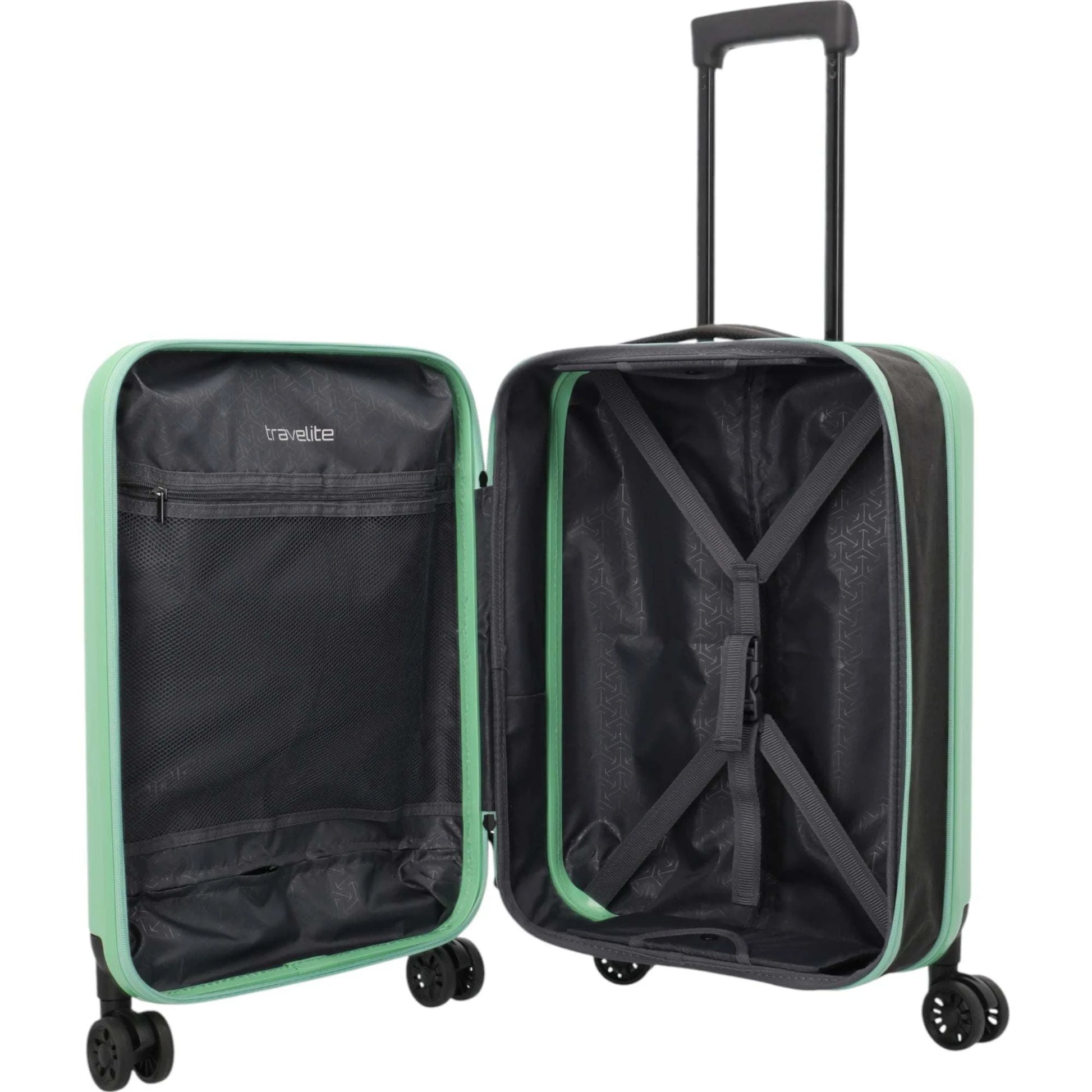 Travelite Basics faltbarer Bordtrolley 55 cm -mint KOFFER-PLUS.COM