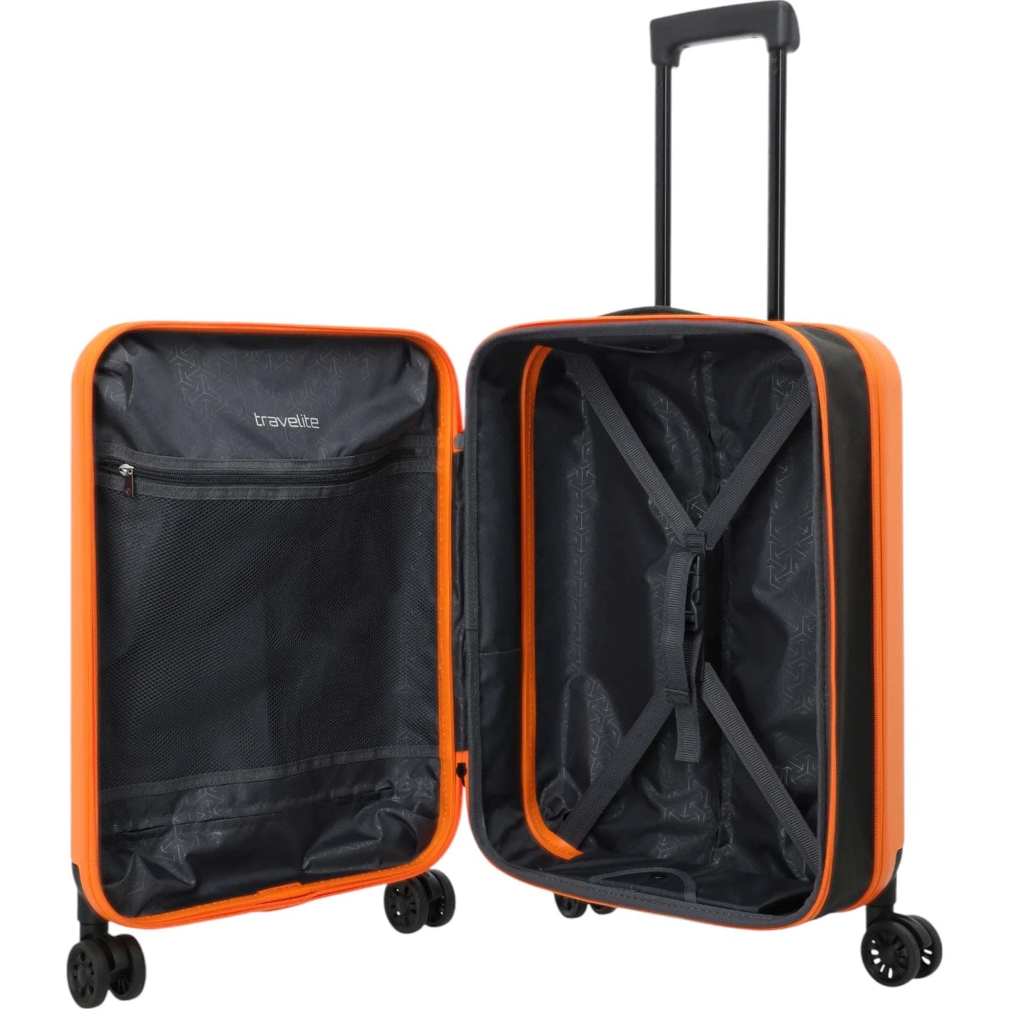 Travelite Basics faltbarer Bordtrolley 55 cm -orange KOFFER-PLUS.COM
