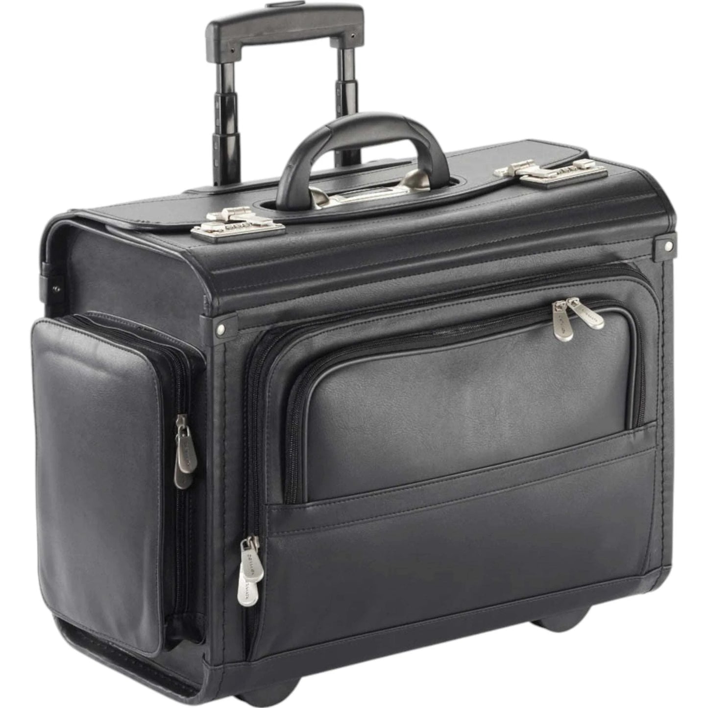 Dermata Pilotenkoffer auf Rollen 48 cm -schwarz KOFFER-PLUS.COM