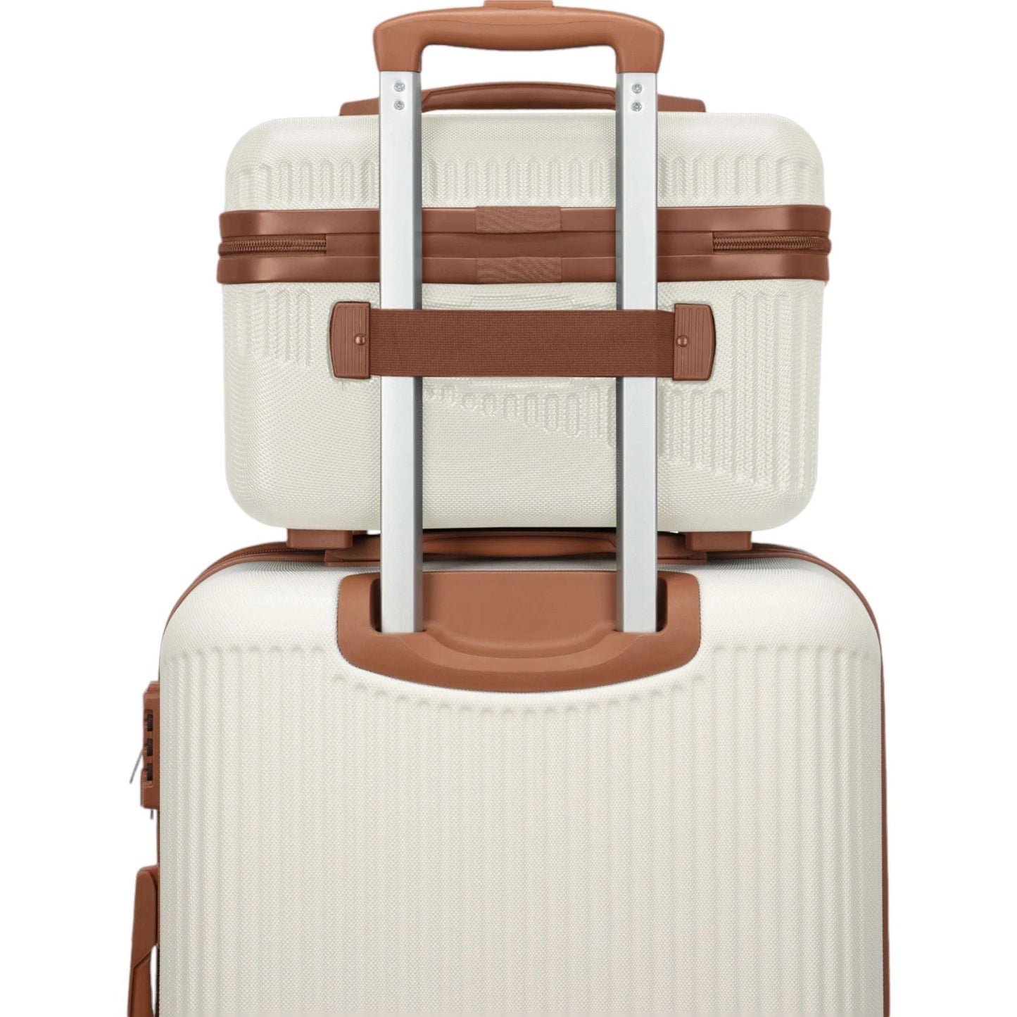 Travelite Bali Beautycase 36 cm -Weiss/Cognac KOFFER-PLUS.COM