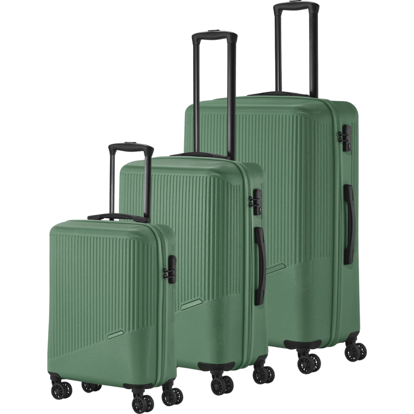 Travelite Bali 4-Rollen Kofferset 3tlg. -Grün KOFFER-PLUS.COM
