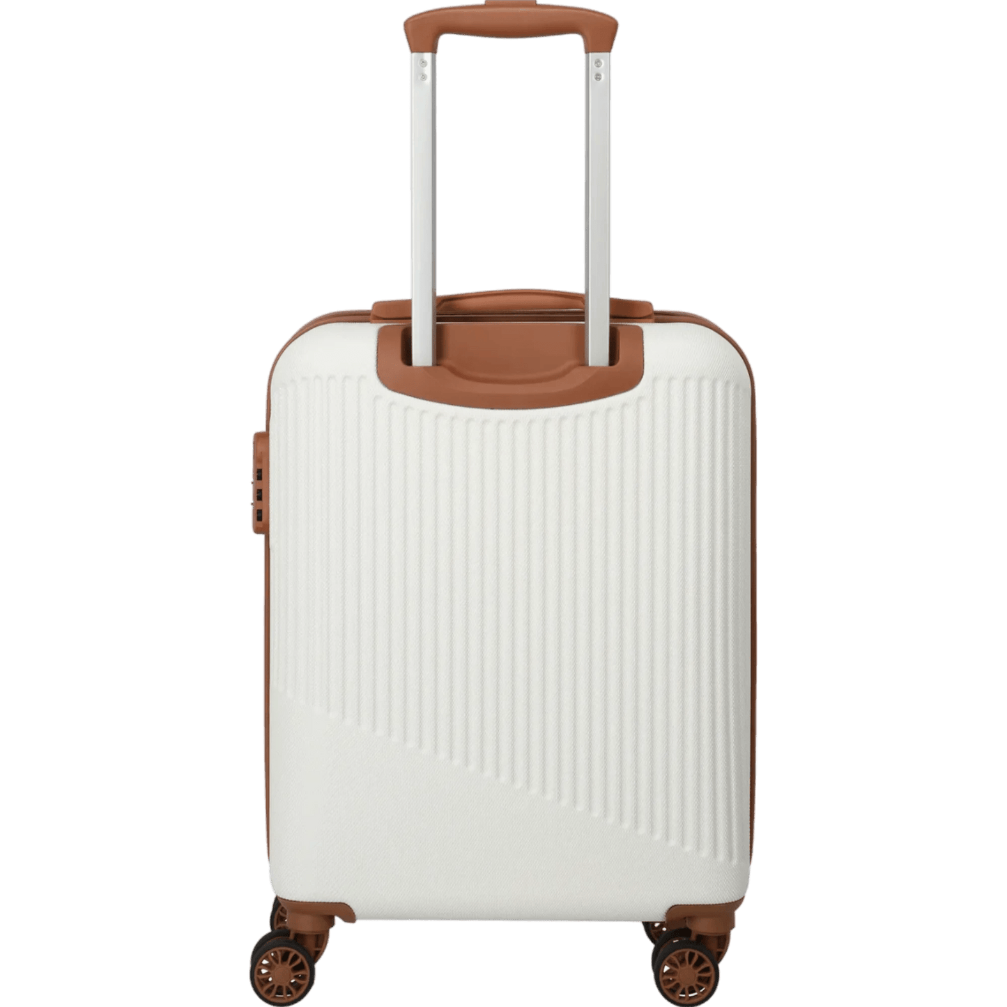 Travelite Bali 4-Rollen-Kabinentrolley S 55 cm -Weiss/cognac KOFFER-PLUS.COM