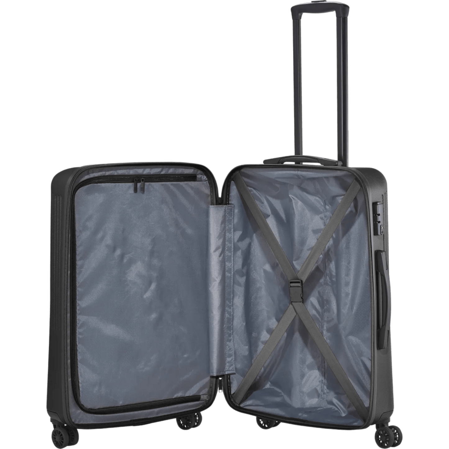 Travelite Bali 4-Rollen-Trolley M 67 cm -Schwarz KOFFER-PLUS.COM