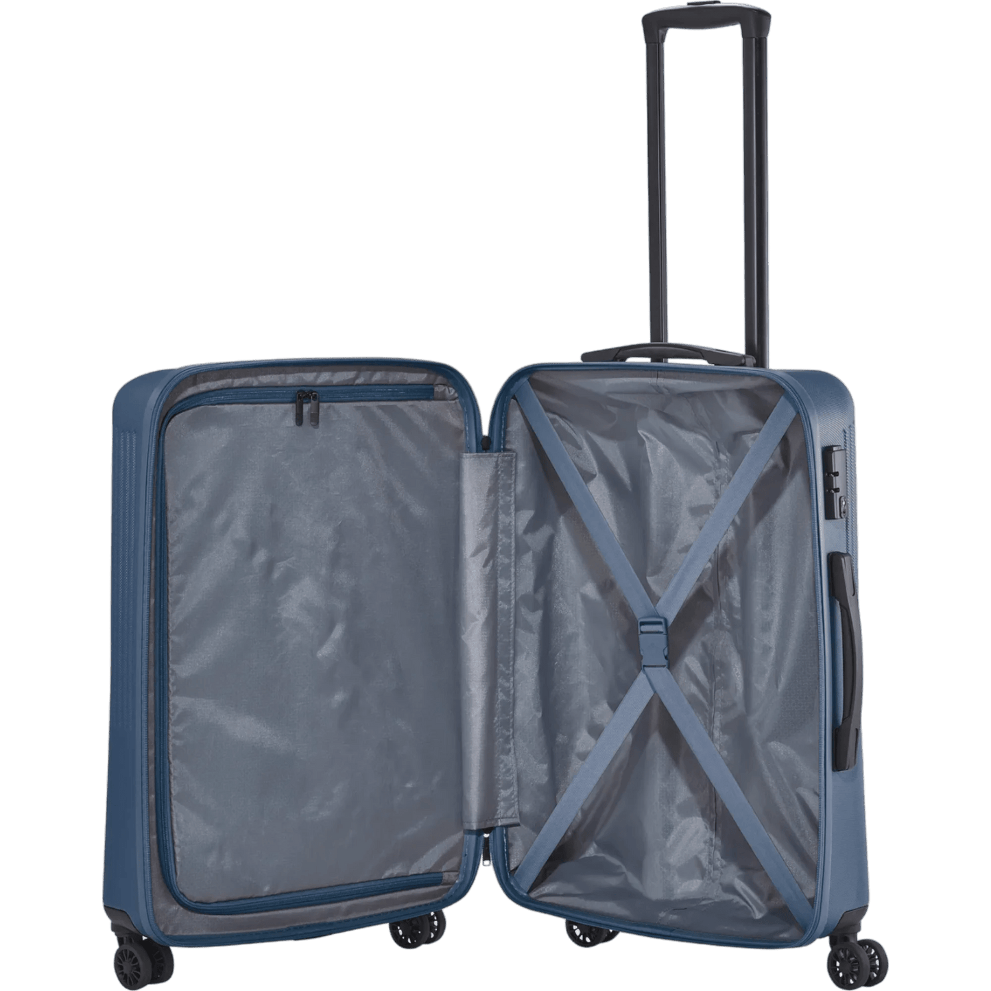 Travelite Bali 4-Rollen-Trolley M 67 cm -Blau KOFFER-PLUS.COM
