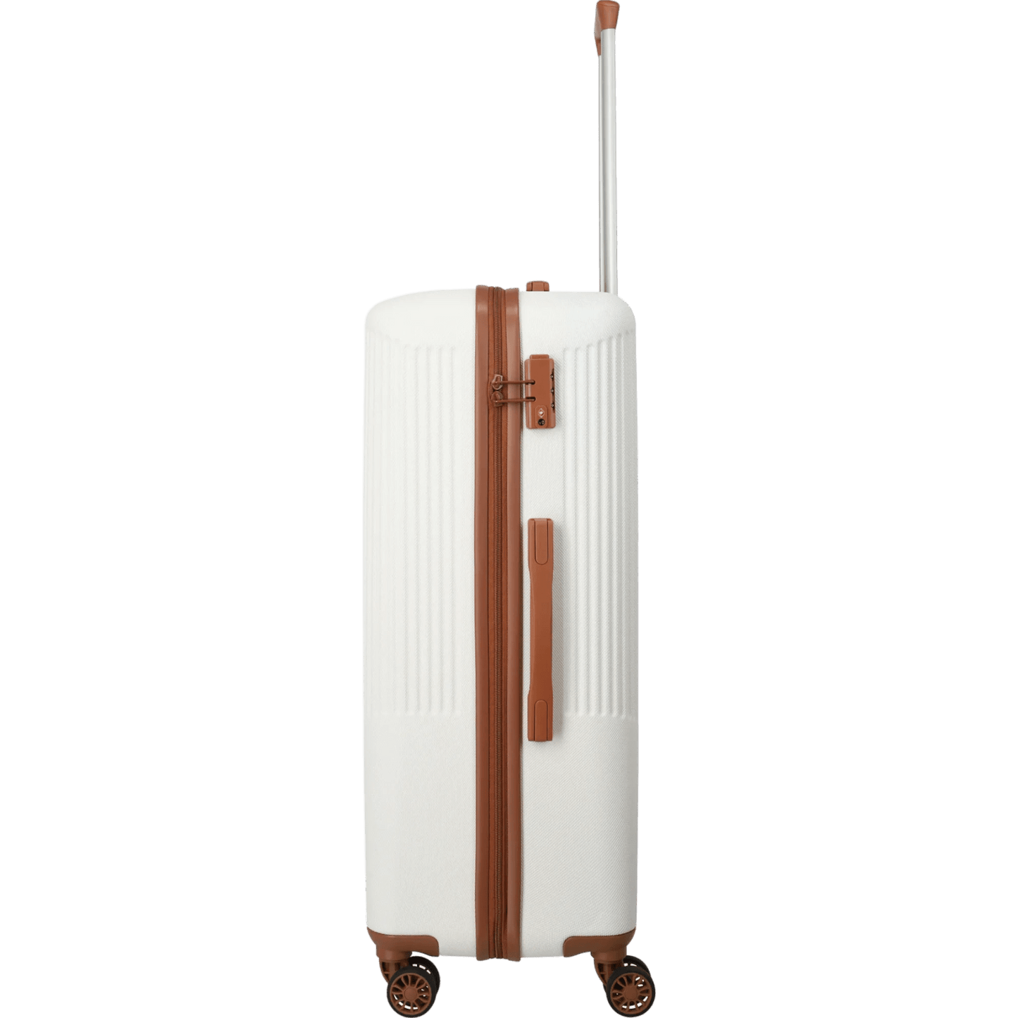 Travelite Bali 4-Rollen Kofferset 3tlg. -Weiss/Cognac KOFFER-PLUS.COM