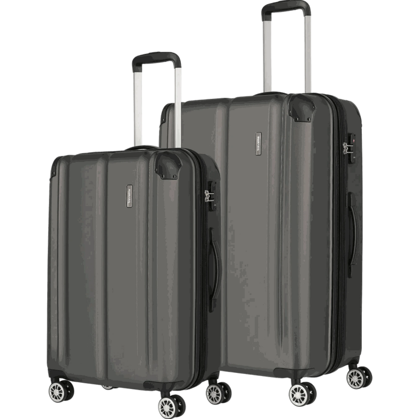 Travelite City 4-Rollen Kofferset 2tlg. L/M -Anthrazit KOFFER-PLUS.COM
