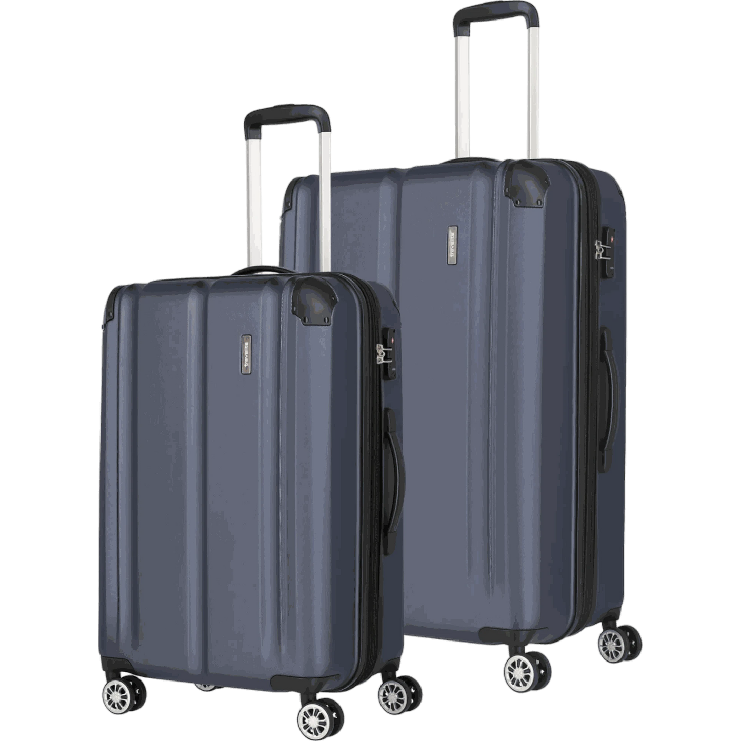 Travelite City 4-Rollen Kofferset 2tlg. L/M -Marine KOFFER-PLUS.COM