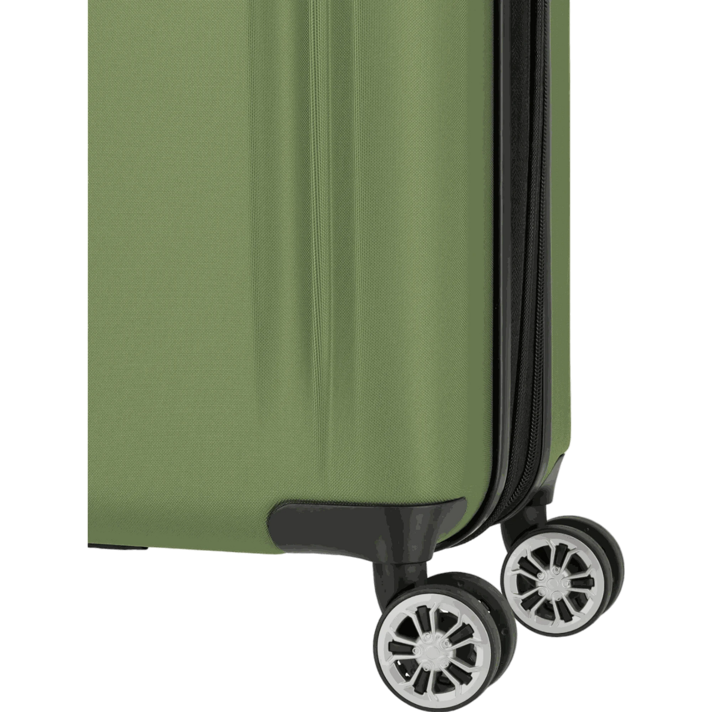 Travelite City 4-Rollen Handgepäck Trolley S erweiterbar 55 cm -Grün KOFFER-PLUS.COM