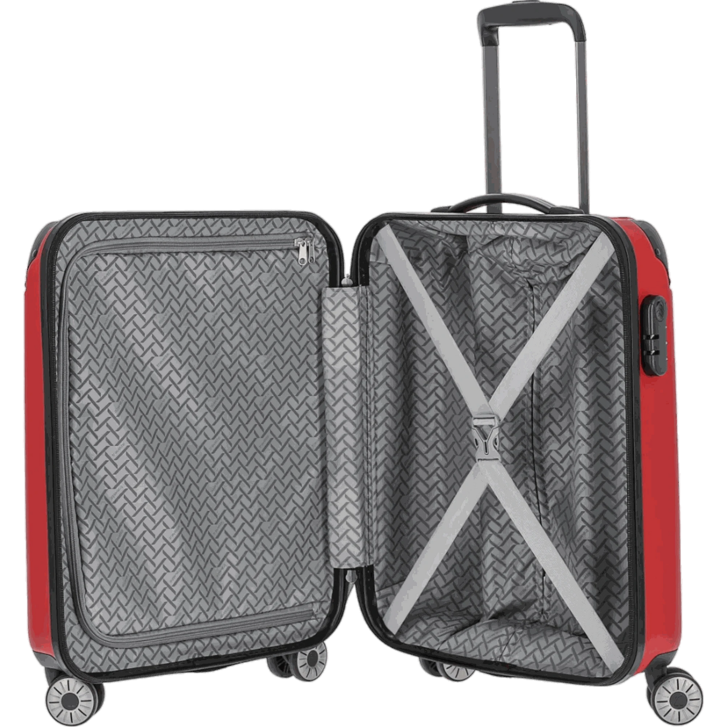 Travelite City 4-Rollen Kabinentrolley S 55 cm -Rot KOFFER-PLUS.COM