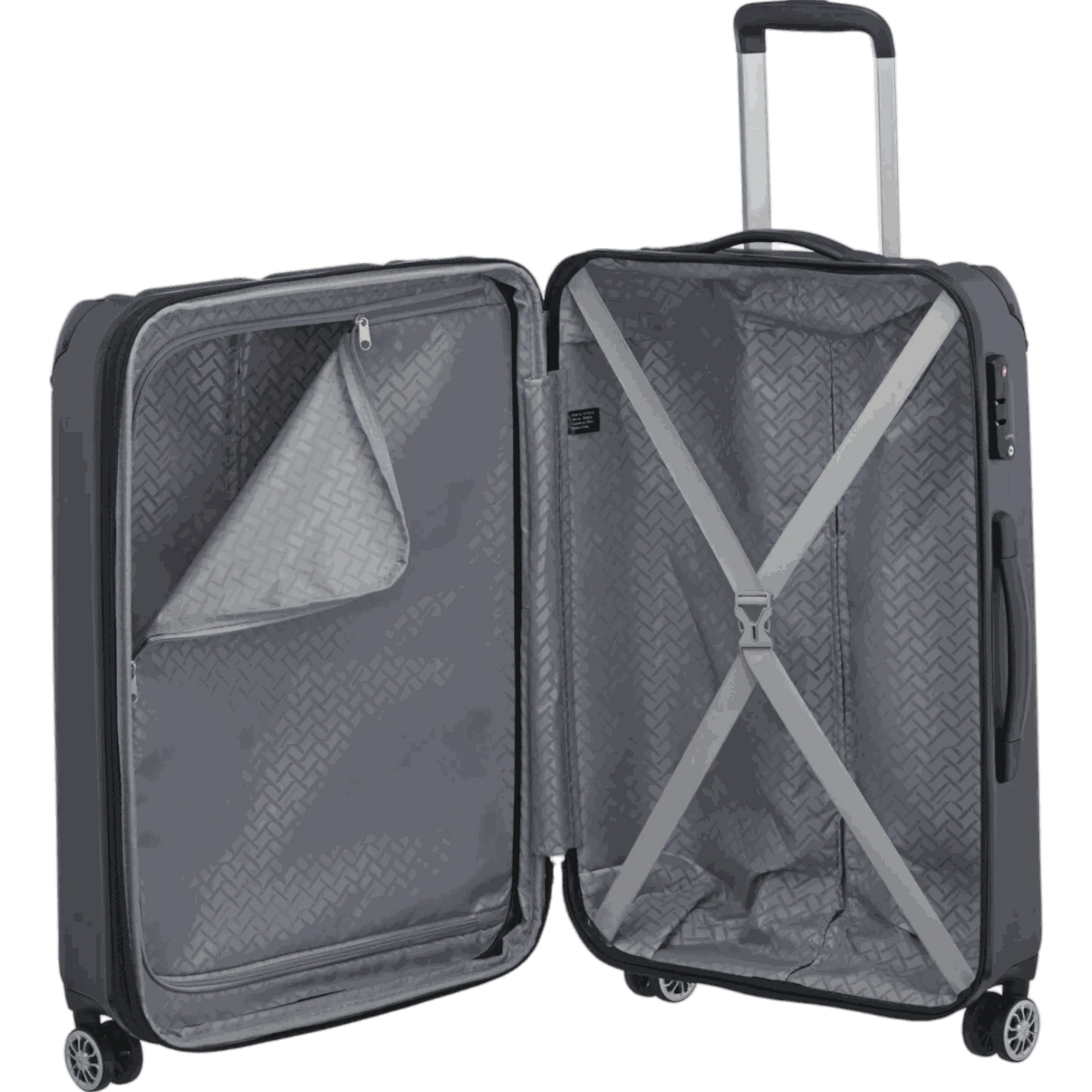 Travelite City 4-Rollen Trolley M 68 cm -Anthrazit KOFFER-PLUS.COM