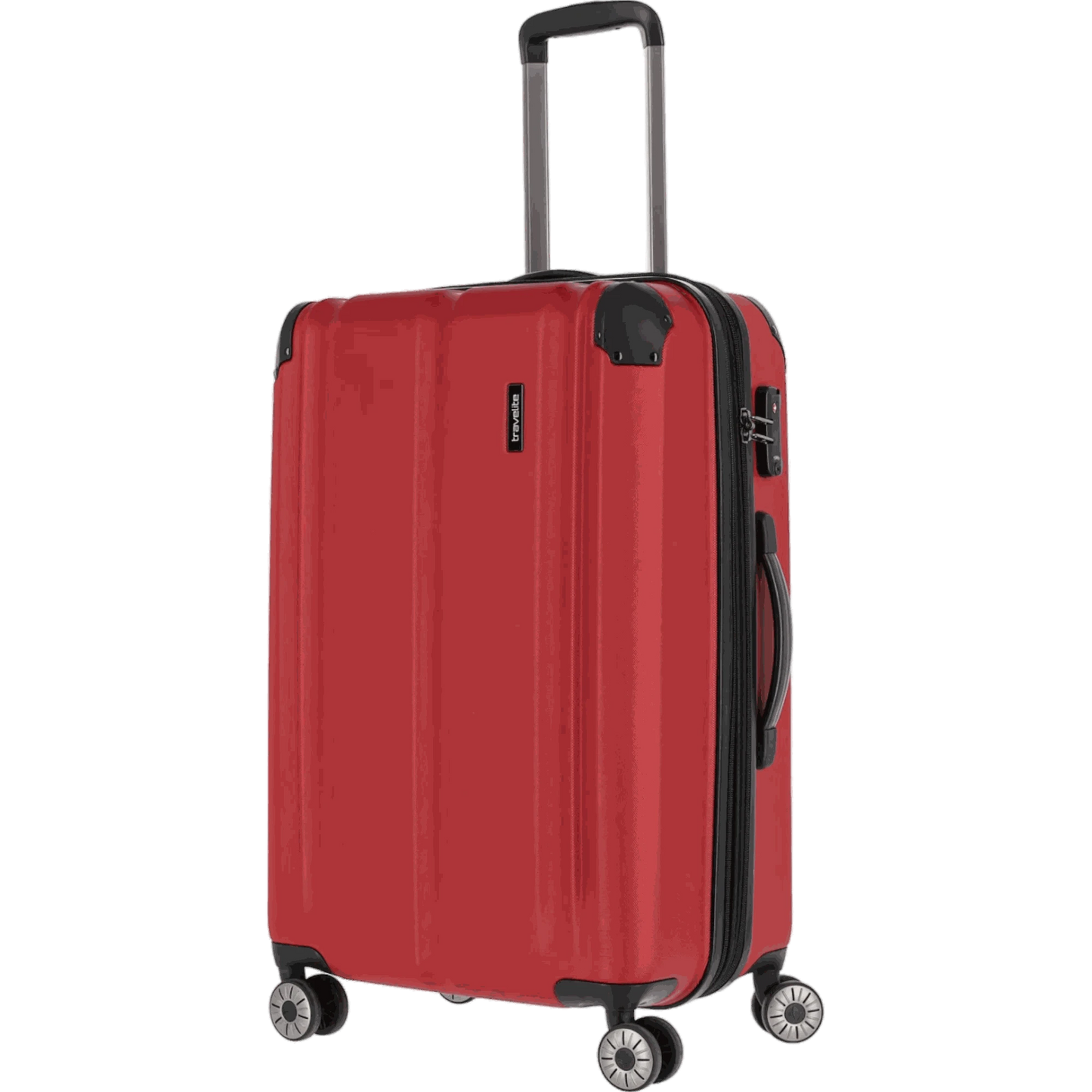 Travelite City 4-Rollen Trolley M 68 cm -Rot KOFFER-PLUS.COM