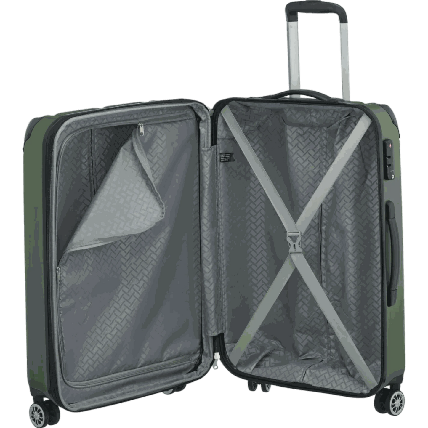 Travelite City 4-Rollen Trolley M 68 cm -Grün KOFFER-PLUS.COM