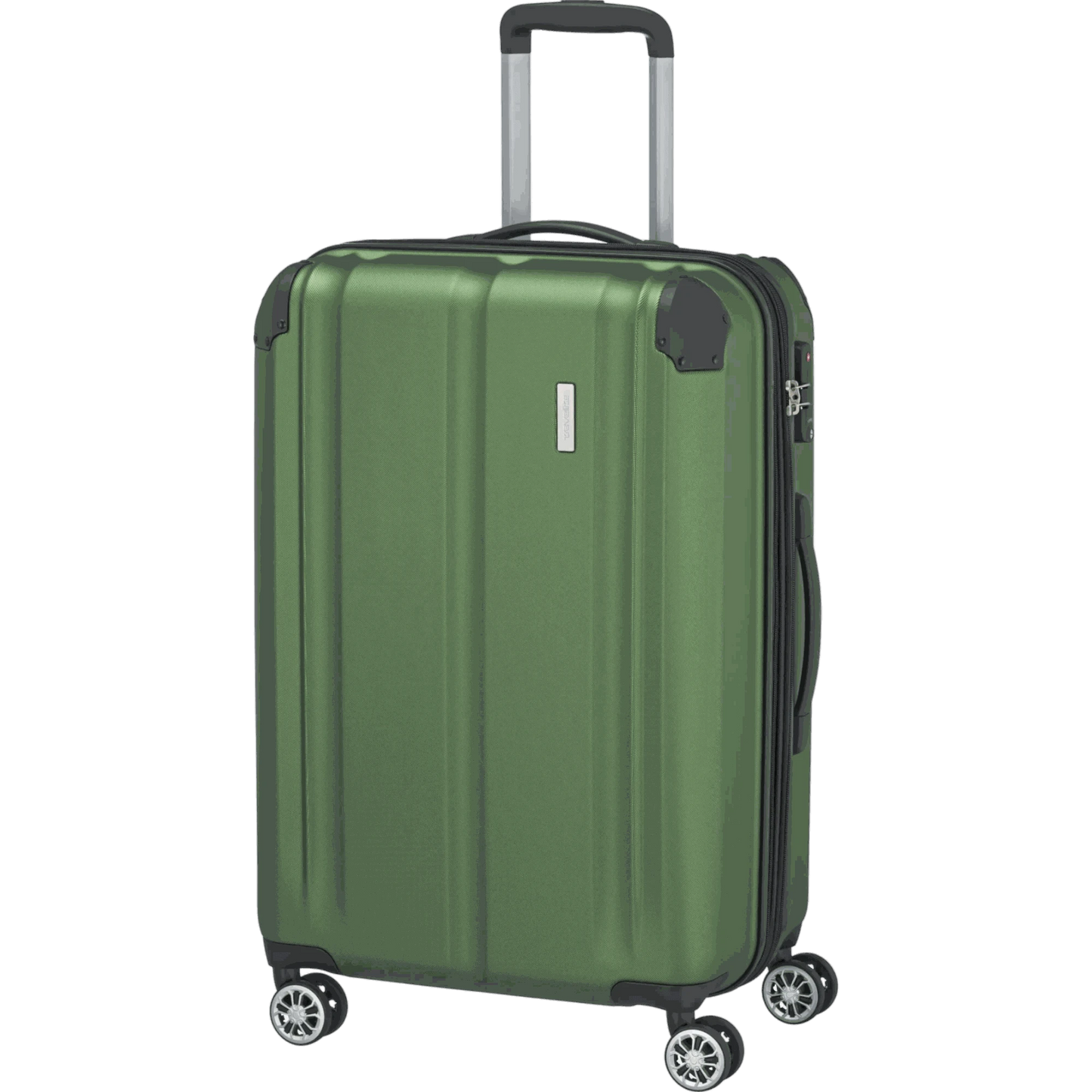 Travelite City 4-Rollen Trolley M 68 cm -Grün KOFFER-PLUS.COM