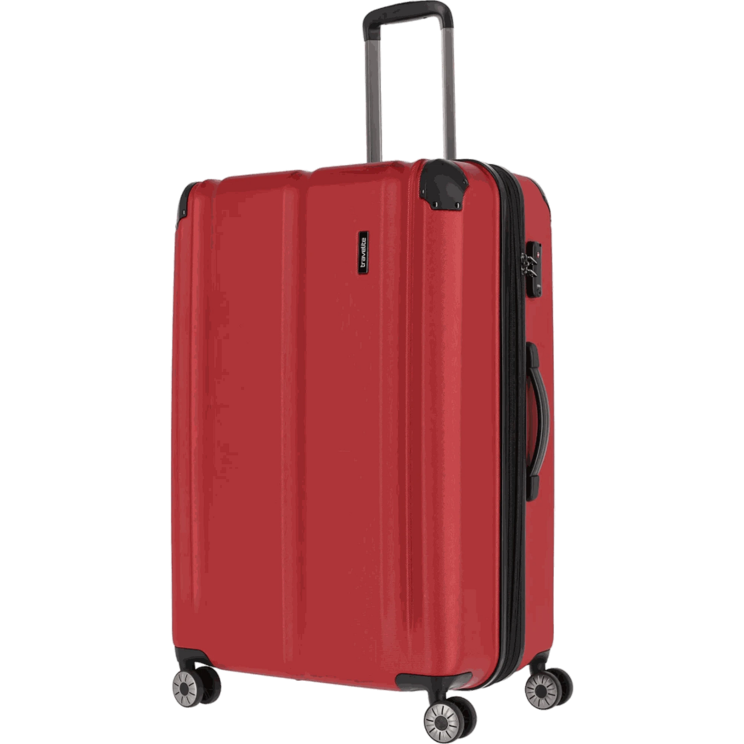 Travelite City 4-Rollen Kofferset 3tlg. L/M/S -Rot KOFFER-PLUS.COM