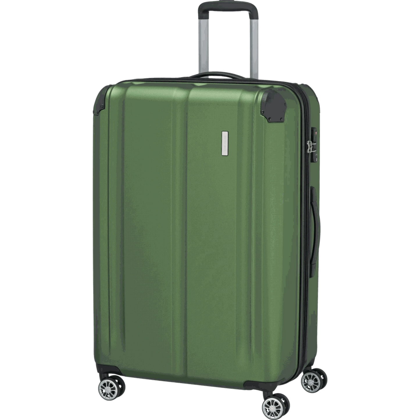 Travelite City 4-Rollen Trolley L 77 cm -Grün KOFFER-PLUS.COM